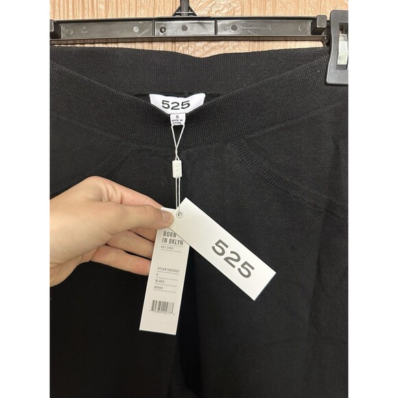 NWT 525‎ America Knitted Black Lounge Joggers Size Small Comfort Relax - Picture 3 of 7